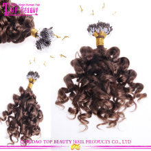 Real tangle free unprocessed 6a brazilian virgin loose wave micro loop hair extension